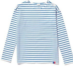 KULE Mister White/Royal Blue Striped Long Sleeve Shirt M NEW WITH TAGS